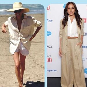 Beige Button-Up Shirt Dress